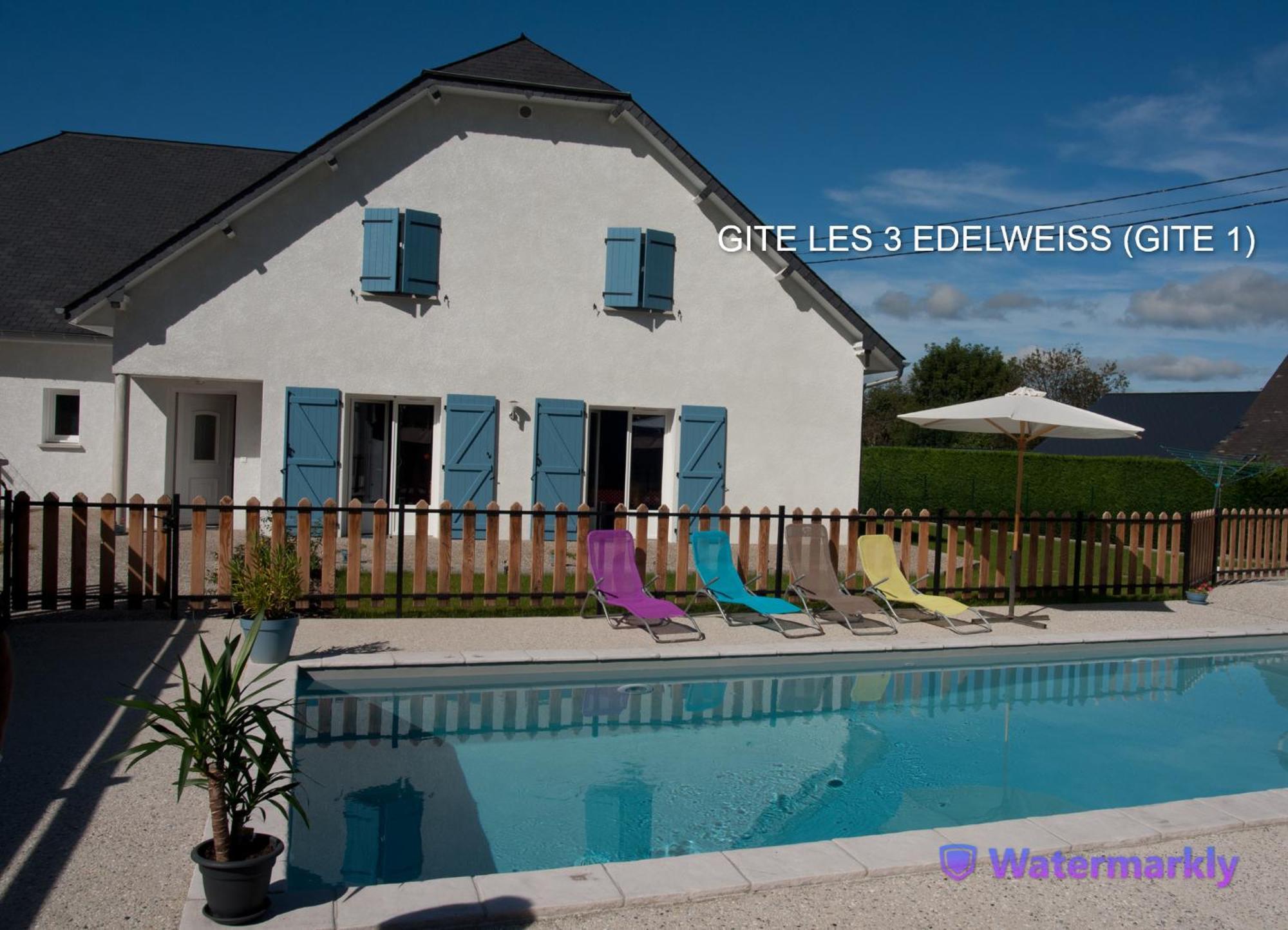 Les 3 Edelweiss - Gite 1 Ou Gite 2 Arette Dış mekan fotoğraf